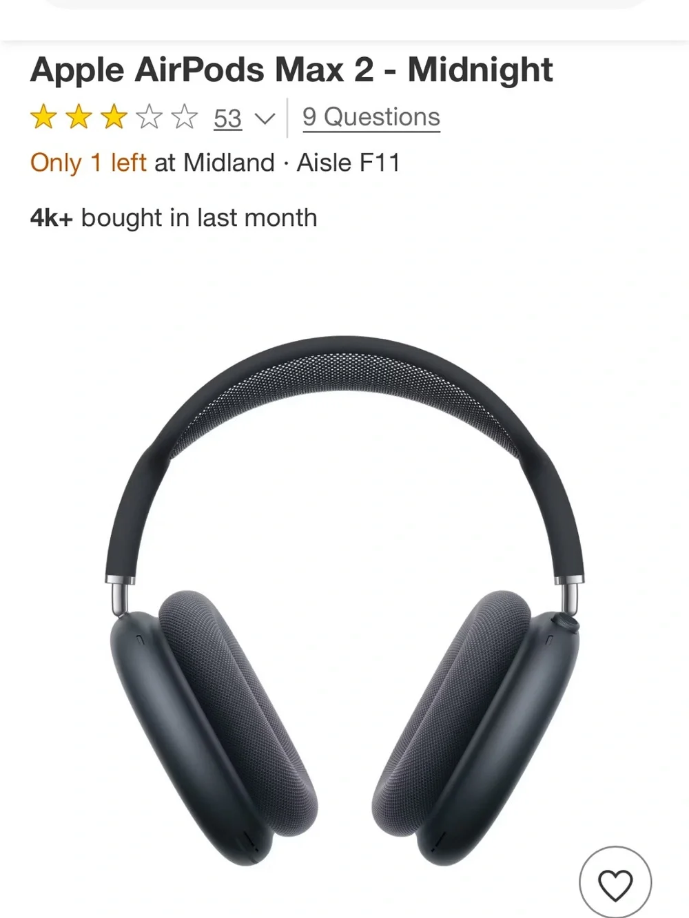Apple AirPods Max - Silver Over-Ear Headphones